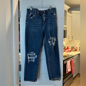 American Eagle, straight mom jeans